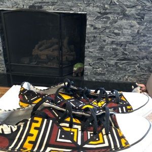 Africa print chucks size 12 men 13 women